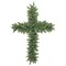 Northlight 22&#x22; Green Pine Artificial Cross Shape Wreath with Ground Stake - Unlit